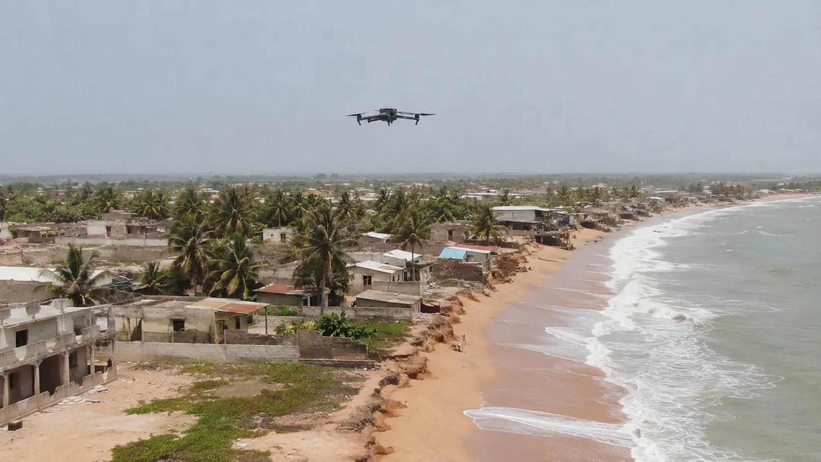 Drone inspection environnement Bénin